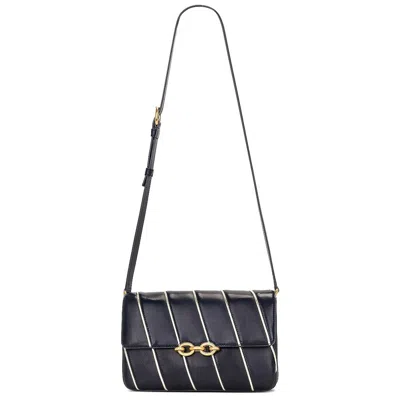 Saint Laurent Two-tone Leather Le Maillon Shoulder Bag