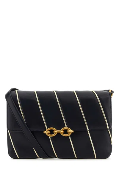 SAINT LAURENT TWO-TONE LEATHER LE MAILLON SHOULDER BAG