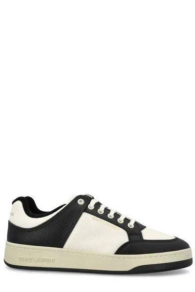 Saint Laurent Two-tone Leather Sl/61 Sneakers