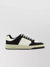 SAINT LAURENT TWO-TONE LEATHER SNEAKERS
