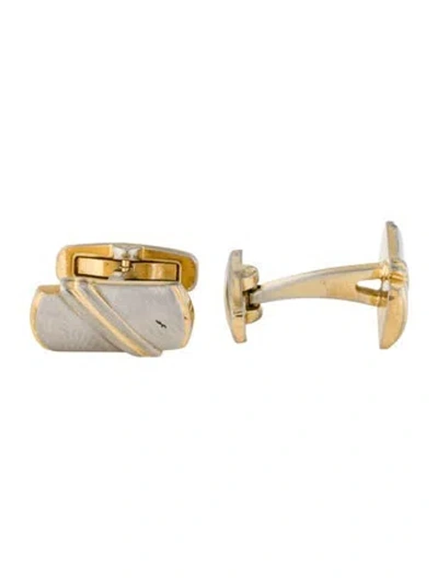 Pre-owned Saint Laurent Two-tone Cufflinks In Multi
