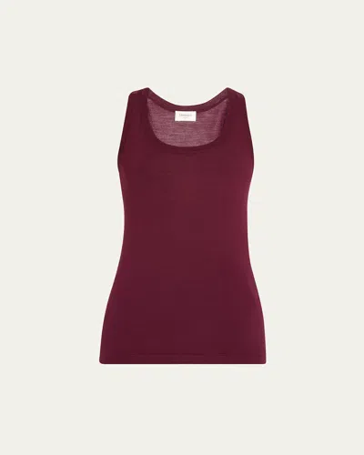 Saint Laurent U-neck Silk Tank Top