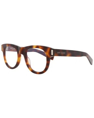 Saint Laurent Unisex 49mm Optical Frames In Brown