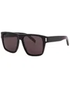 Saint Laurent Sl 651 Acetate Mask Sunglasses In Black