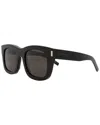 Saint Laurent New Wave Square Acetate Sunglasses In Black