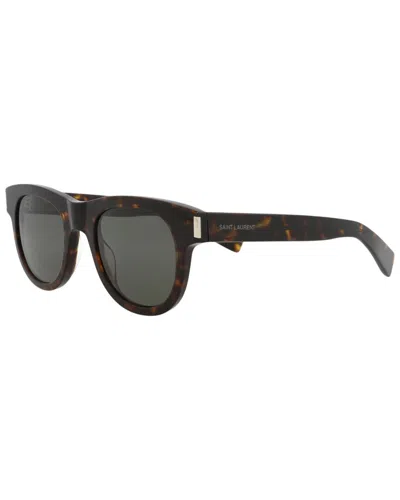 Saint Laurent Unisex Sl 571 Sunglasses Ys000486 In Tortoise