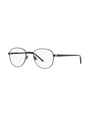 Saint Laurent Unisex Round Eyeglasses, Ys000417 In Black