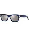 Saint Laurent Square-frame Recycled Acetate Sunglasses In Blue