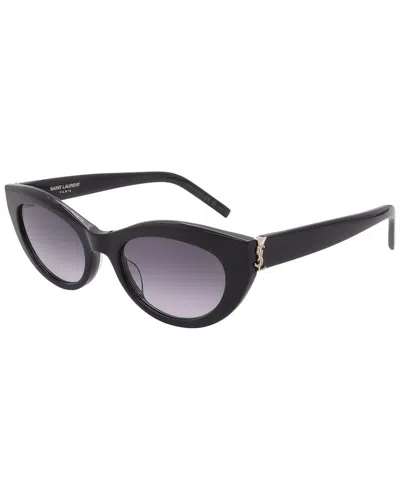 Saint Laurent Unisex Sl M115-002-54-20-140 Sunglas In Black