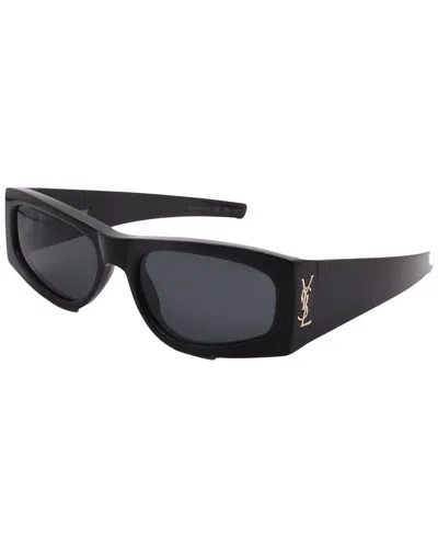Saint Laurent Unisex Sl M140-001-56-18-130 Sunglas In Black