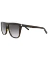 Saint Laurent Unisex Sl1f 58mm Sunglasses In Brown