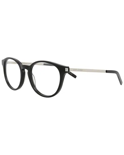 Saint Laurent Unisex Sl25 49mm Optical Frames In Black