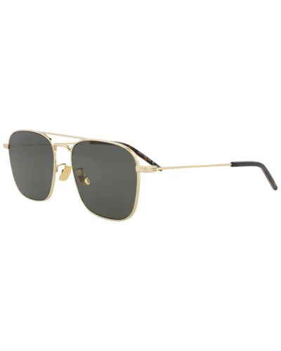 Saint Laurent Unisex Sl309 56mm Sunglasses In Gold