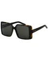 Saint Laurent Unisex Sl451 56mm Sunglasses In Burgundy