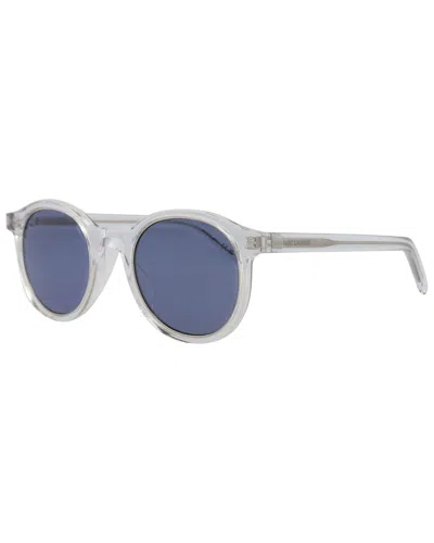 Saint Laurent Unisex Sl521rim 47mm Sunglasses In Blue