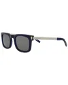 Saint Laurent Unisex Sl581 51mm Sunglasses In Blue