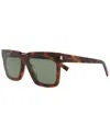 Saint Laurent Unisex Sl610f 59mm Sunglasses In Brown