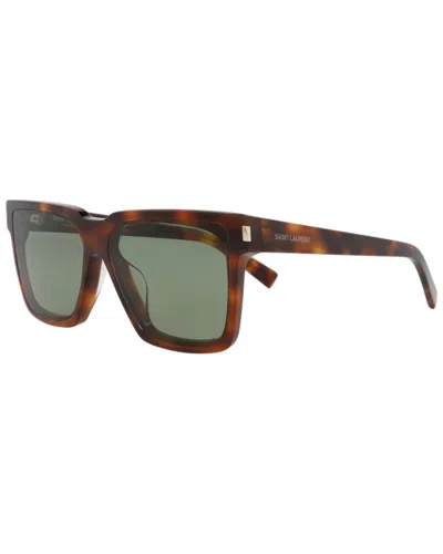 Saint Laurent Unisex Sl610f 59mm Sunglasses In Brown