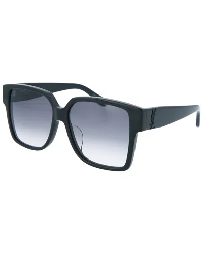 Saint Laurent Unisex Slm9f 56mm Sunglasses In Grey