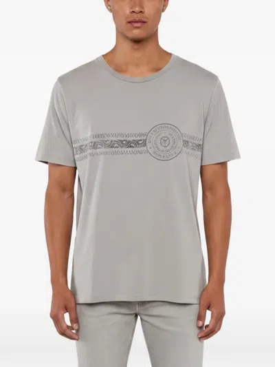 Pre-owned Saint Laurent Université-print T-shirt In Grey
