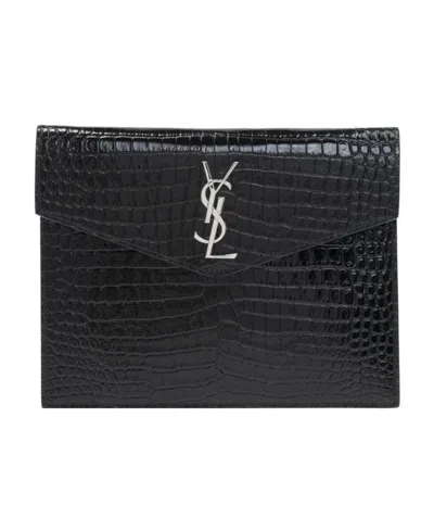 Saint Laurent Uptown Baby Pouch In Black