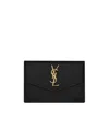 Saint Laurent Uptown Card Case In Black