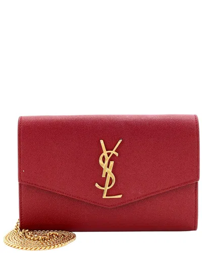 Saint Laurent Uptown Chain Wallet Leather (authentic Pre-loved)