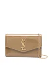 Saint Laurent Uptown Clutch Bag In Brown