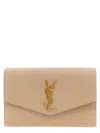 Saint Laurent 'uptown' Clutch In Sand