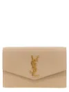 Saint Laurent Uptown Clutch In Neutral