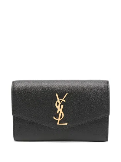 Saint Laurent Uptown Cross Body Bag In Black