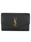 Saint Laurent Uptown Leather Clutch