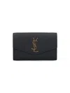 Saint Laurent 'uptown' Wallet On Chain In Black  