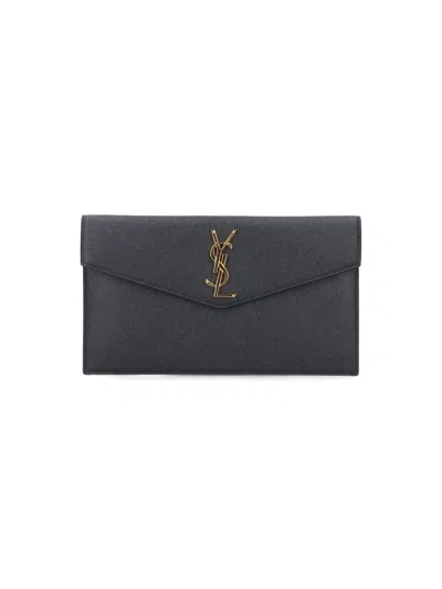 Saint Laurent 'uptown' Pouch In Black
