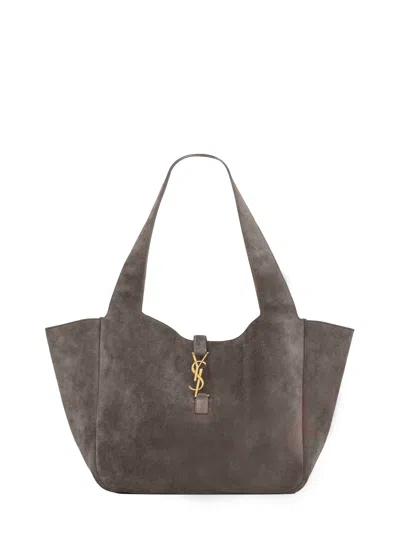 Saint Laurent Urban Grey Le 5 À 7 Bea Tote Bag In Gray