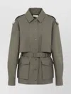 Saint Laurent Utility Cotton Jacket With Flap Pockets