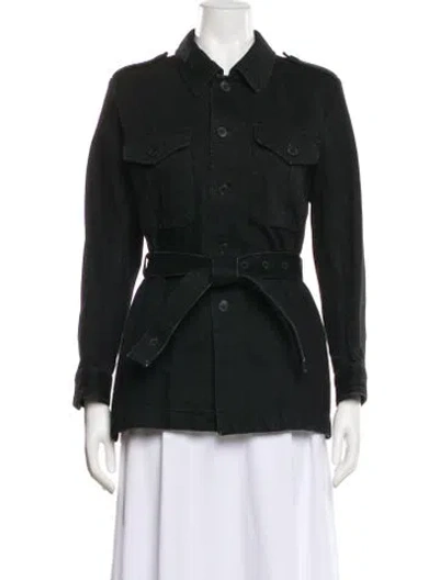 Pre-owned Saint Laurent Utility Jacket In Black