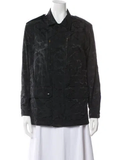 Pre-owned Saint Laurent Utility Jacket In Gray