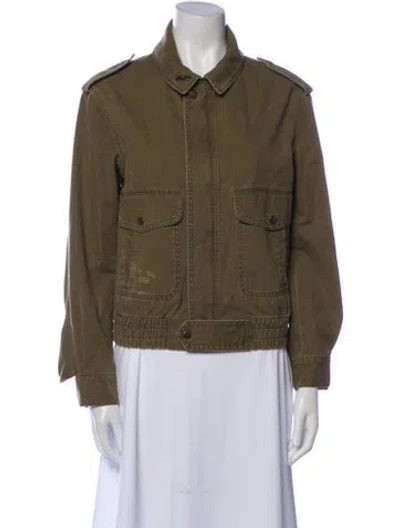 Pre-owned Saint Laurent Utility Jacket In Green
