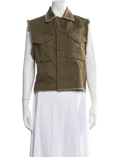 Pre-owned Saint Laurent Utility Jacket In Green