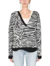 Saint Laurent Women's V Neck Sweater | Size Small | 646427