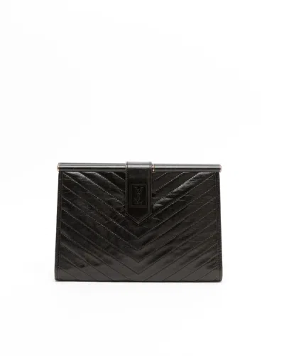 Saint Laurent V-stitch Clutch Bag