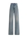 Saint Laurent Baggy Long V-waist Jeans