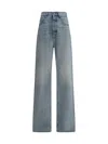 Saint Laurent Baggy Long V-waist Jeans
