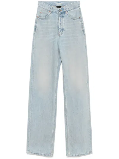 Saint Laurent V-waist Jeans In Blue