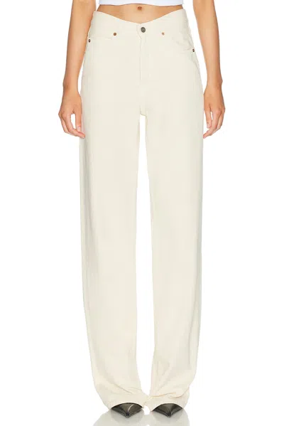 Saint Laurent V Waist Wide Leg In Multi