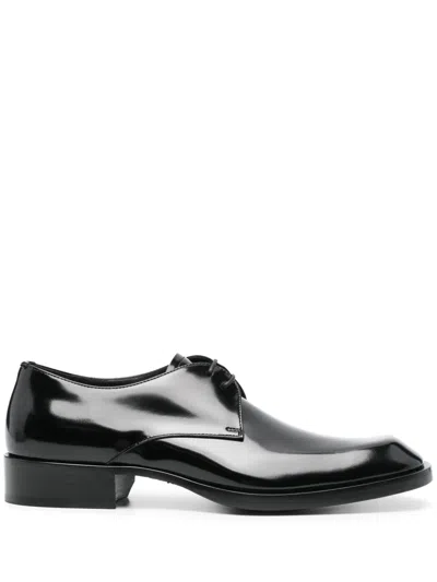 Saint Laurent Vadim Derby Shoes In Black