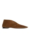 Saint Laurent Valentin Boots In Suede In Brown