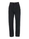 Saint Laurent Vanessa Jeans Oklahoma Black - In Multicolor