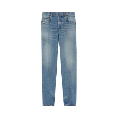 Pre-owned Saint Laurent Vanessa Jeans 'charlotte Blue'